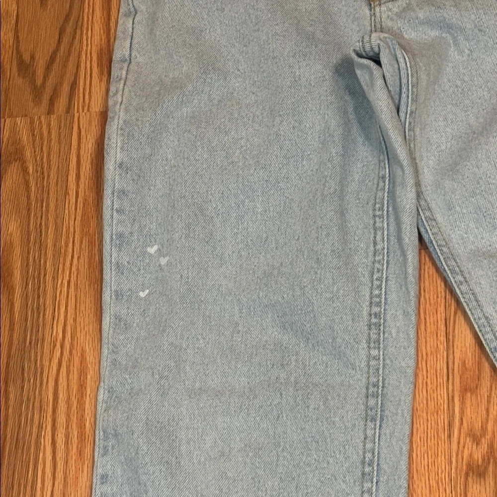 Lee Vintage High Rise Button Fly Light blue washed denim jeans, 7